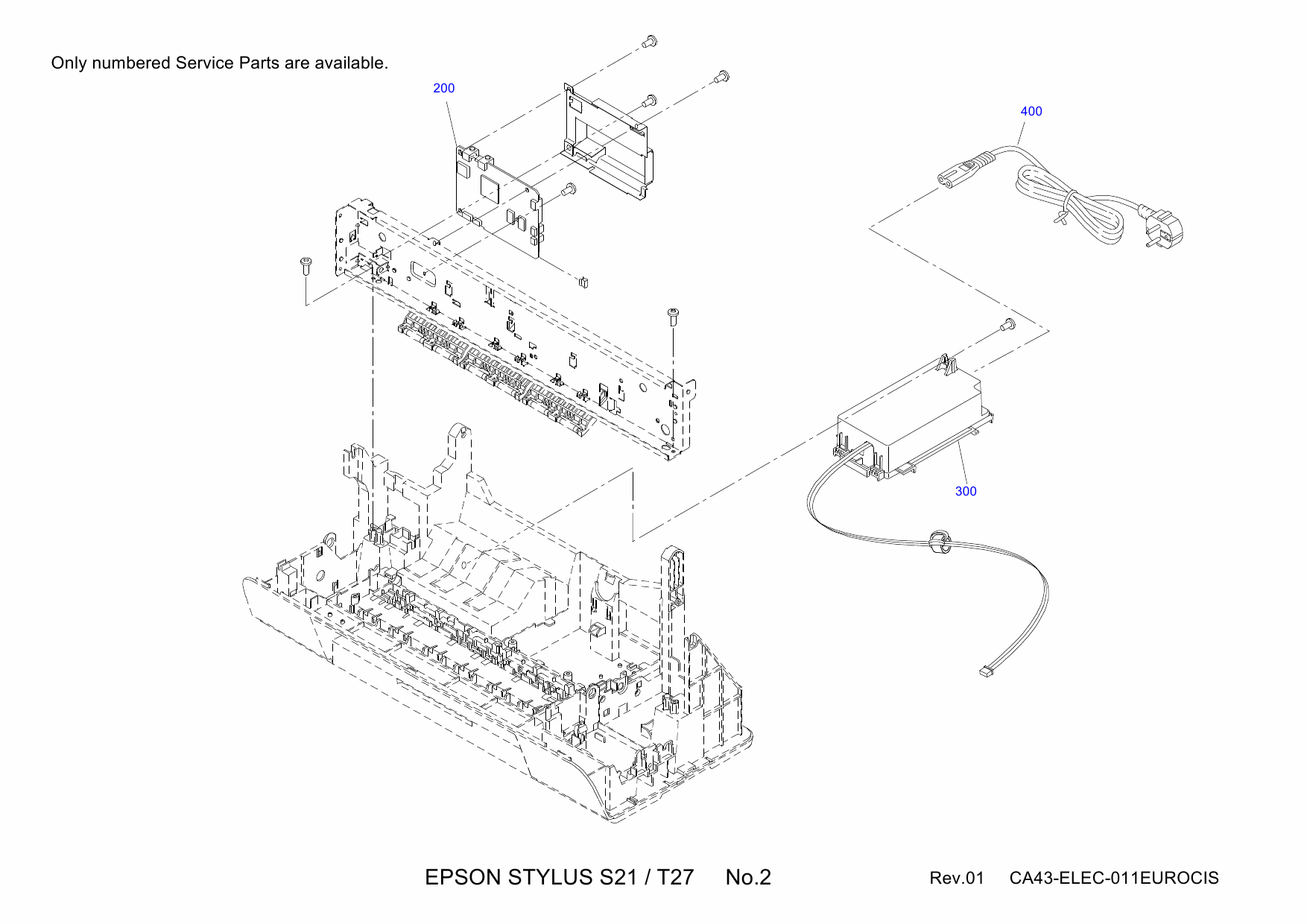 EPSON Stylus T21 T24 T27 S21 Parts Manual-2